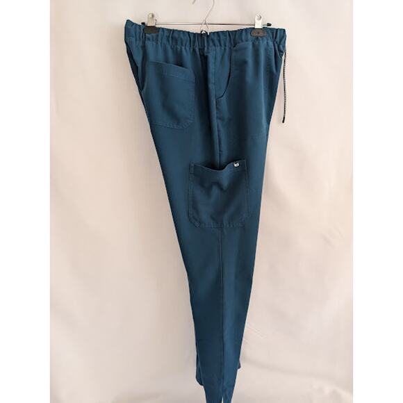 Koi-Next Gen Scrub -Lg-Turquois 5-pocket drawstring pants - Picture 5 of 8